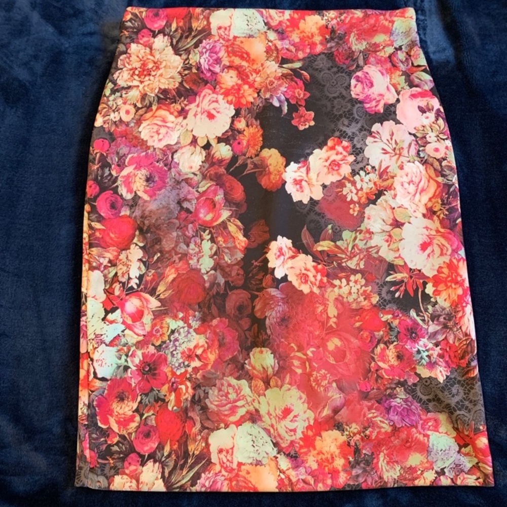 Floral Pencil Skirt